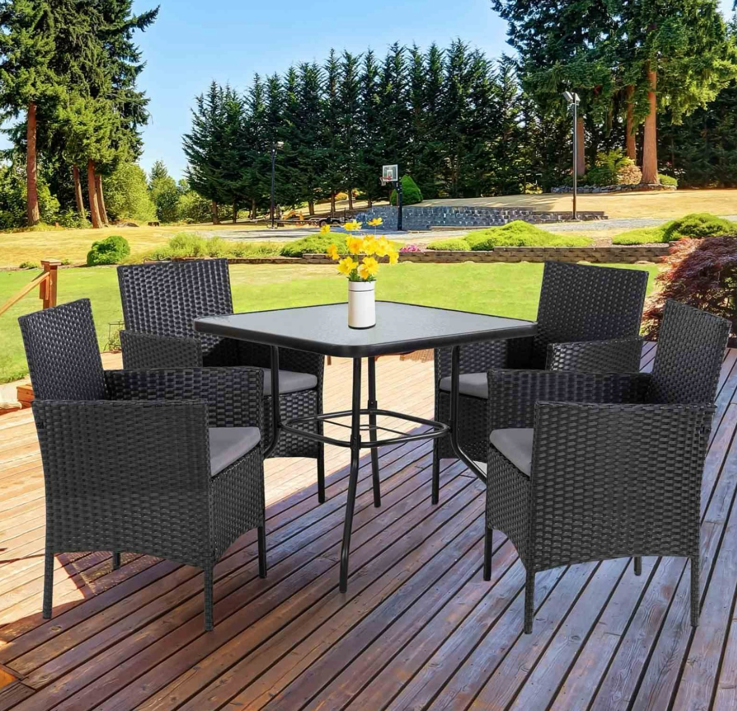 Capture d’écran 2025-11-11 à 23.52.35 Set elegant për kopsht apo verandë me 6 karrige dhe tavolinë të qëndrueshme! - Figura 1