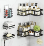 Raft Praktik për Banjo – Organizim Elegant për Shampon & Aksesorë - Figura 2