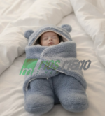 Batanije e ngrohtë për foshnje me kapuç arushi - Figura 3