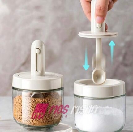 Set Kavanozësh me Lugë për Erëza (4 copë )