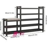 Raft Këpucësh Funksional me Stendë Uljeje - Figura 4