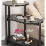 Tavolinë Anësore me 3 Nivele Dizajn Mermeri