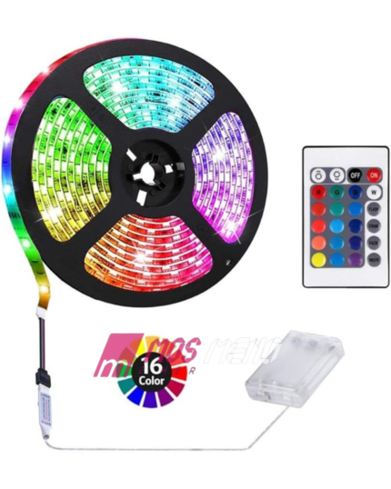 Shirit LED me 16 Ngjyra me Telekomand