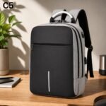 Çantë Shpine Multifunksionale me Portë USB për Laptop (Anti-Theft Laptop Backpack) - Figura 4